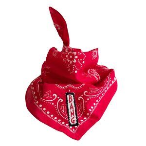 Embroidered BANG Western Star Bandana | Red | Tribute to Bey